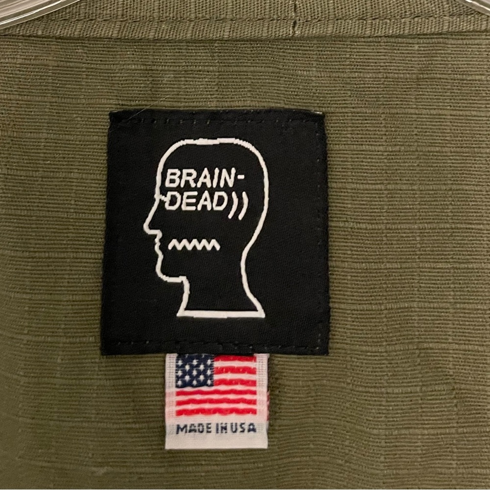 BrainDead Olive Green Kimono Jacket - Picture 6 of 6